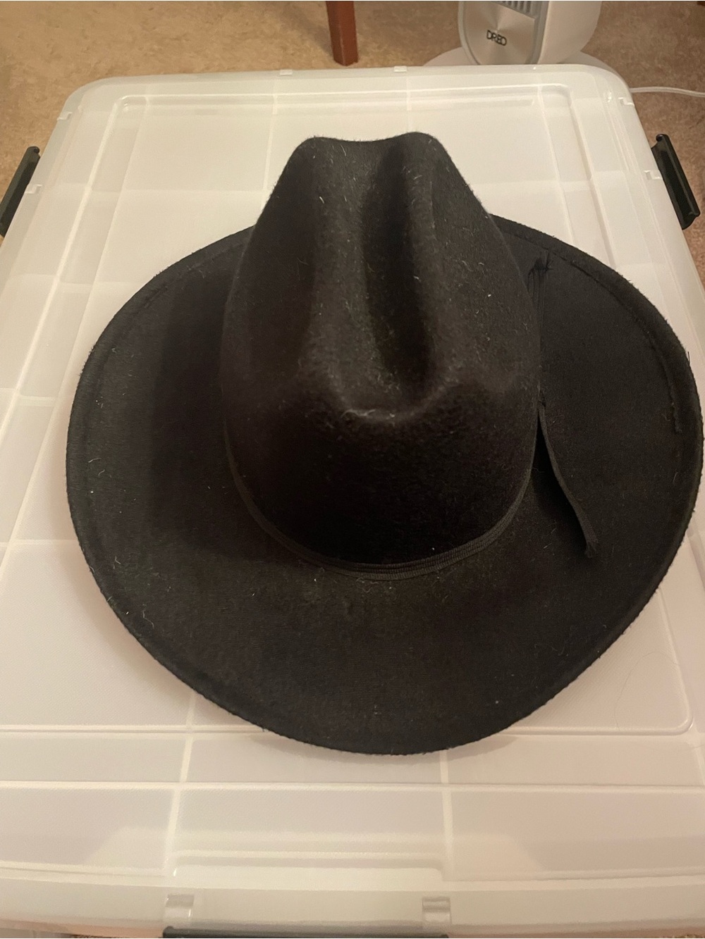Kid’s faux felt cowboy hat - black cattleman style - from Western Express, Inc.